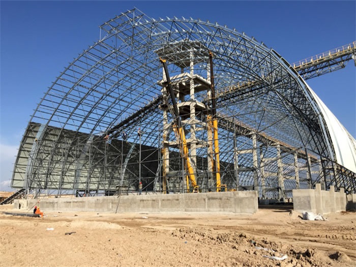 渝北煤机油桶翘工程网架